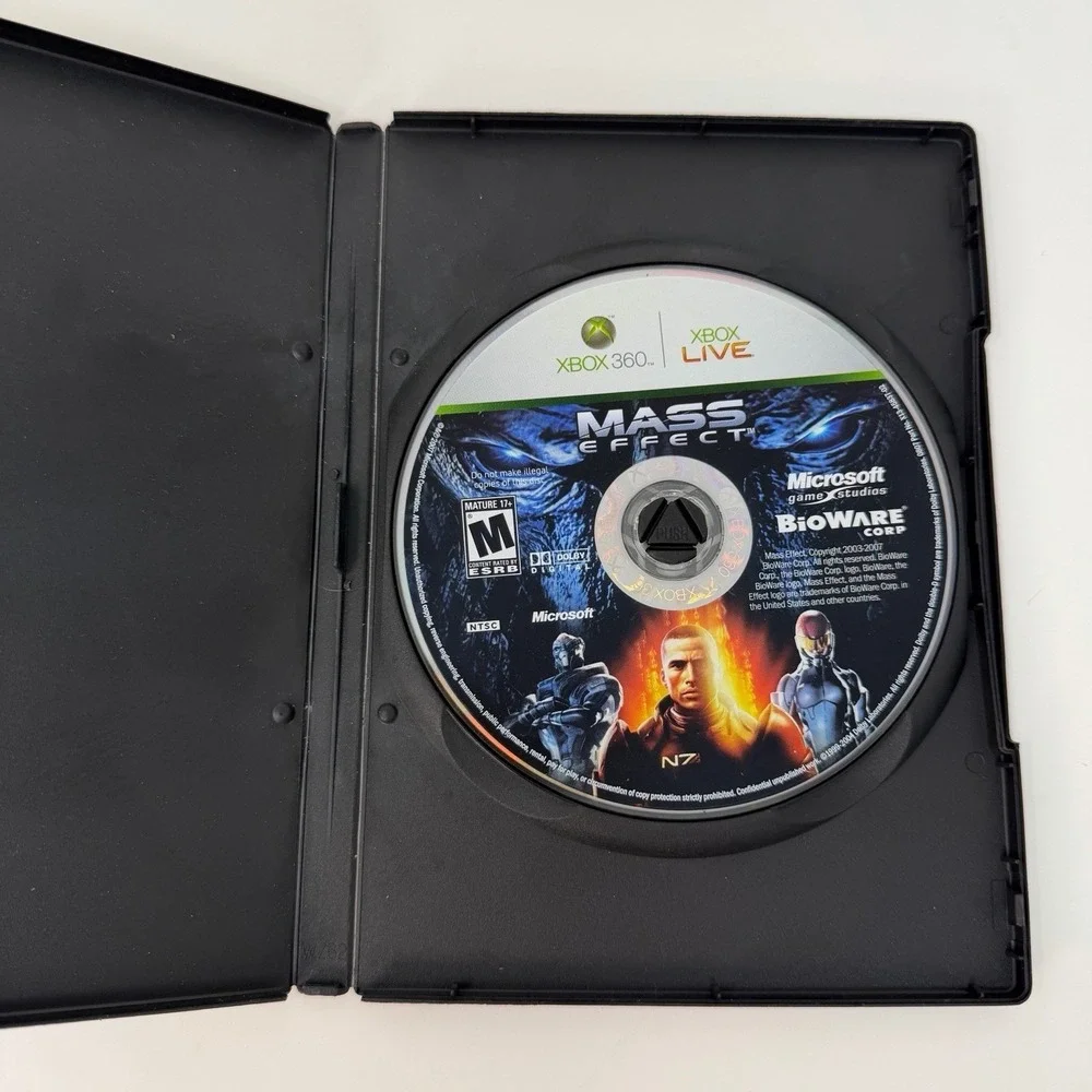 Mass Effect Xbox 360 Game BioWare Microsoft Sci-Fi RPG Not Tested No Manual